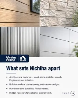 Social media piece for Endless Siding