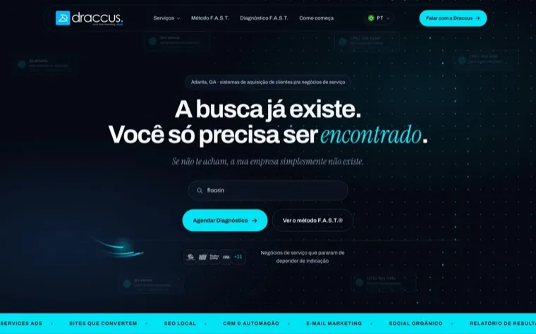 Home page of Draccus Agency