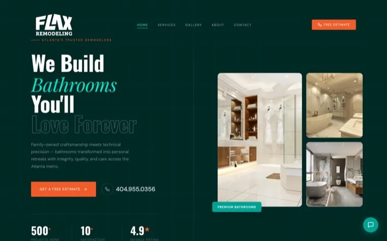 Home page of FLAX Remodeling