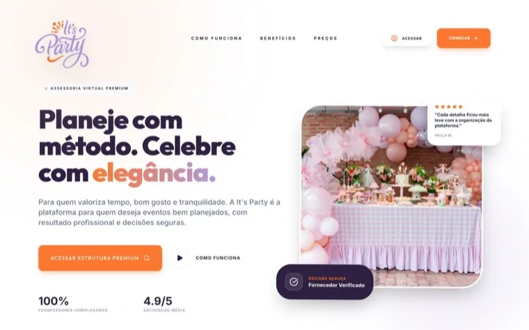 Home page of It's Party