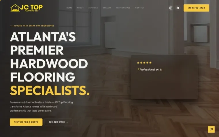Home page of JC Top Flooring