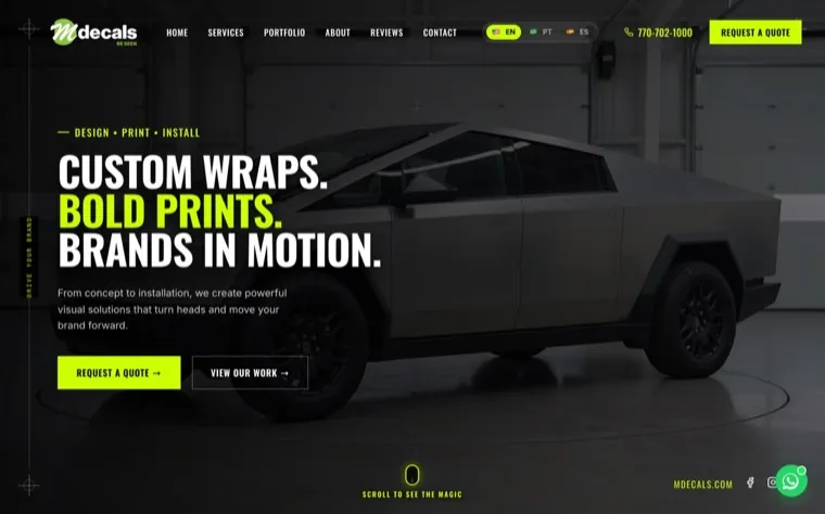 Home page of MDecals